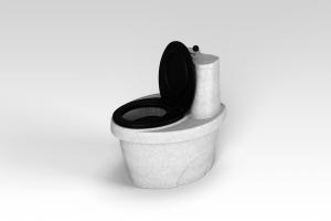 Туалет торфяной «Rostok» с термосиденьем, гранит