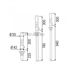 Пневматический маслораздаточный насос 3: 1 модель 503 740 mm Meclube