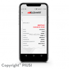 Piusi Self Service 70 B.Smart 220 V - Программируемая колонка для дизельного топлива , 20 пользователей