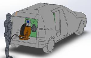 Автоматизация Азс для дизеля на 330 литров на базе Lada Largus