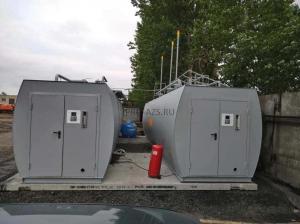 Автоматизированная контейнерная АЗС объемом 30 м3 на два вида топлива ДТ/Бензин: (10+10+10м3)