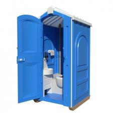 Мобильная туалетная кабина "Люкс" в разборе синяя