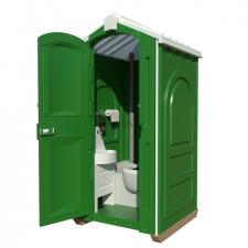 Мобильная туалетная кабина "Люкс" в разборе зеленая