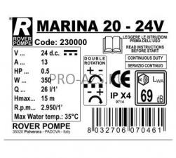 MARINA 20-24V - самовсасывающий низковольтный насос  Rover Pompe