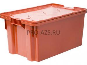 Ящик 600х400х300 мороз. сплошной, с крышкой, Safe PRO оранжевый