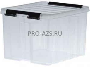 Ящик 210х170х135 мм с крышкой и клипсами прозрачный