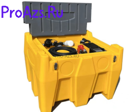 Минизаправка ProAzs GTK для бензина на 500 л., электронасос 24В - 40 л/мин, 4 м шланг, счетчик