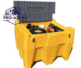 Топливный бак бензиновый ЕвроПро 500 литров на 12 В 50 л./мин., Счетчик, Фильтр, 4 м. рукав,  Авт. пистолет