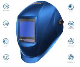Сварочная маска с автоматическим светофильтром Tecmen ADF - 820S TM16 Синяя